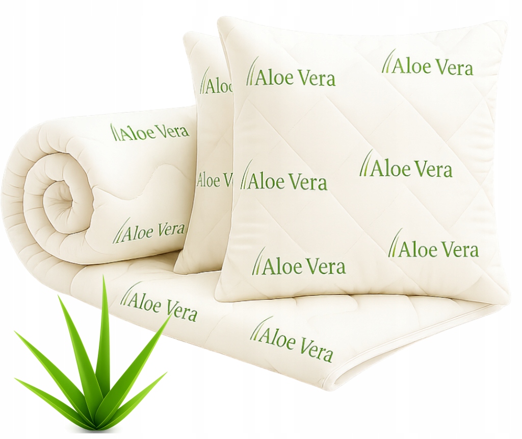 Zimní sada: Teplá Přikrývka 160x200 2x polštář 70x80 Aloe Vera
