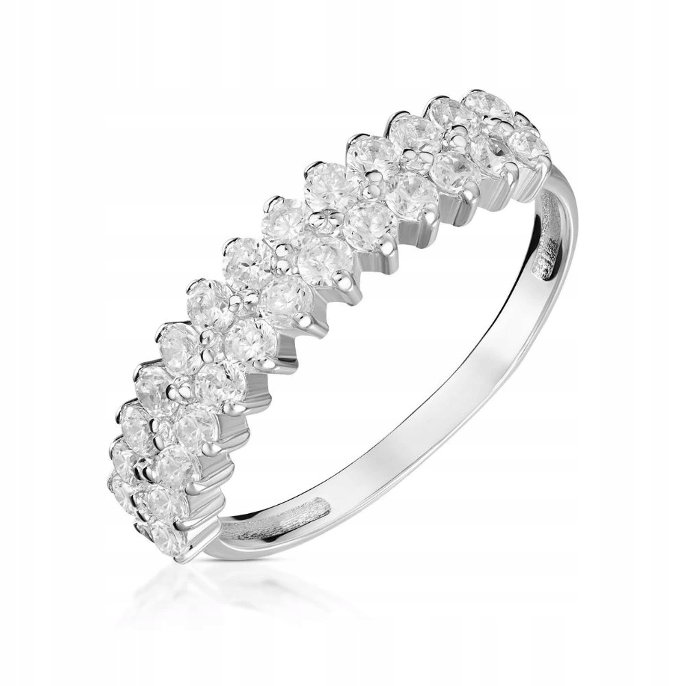 Prstýnek 925 S Kameny, Bohatě Zdobený Luxusním Velikostí Vel.