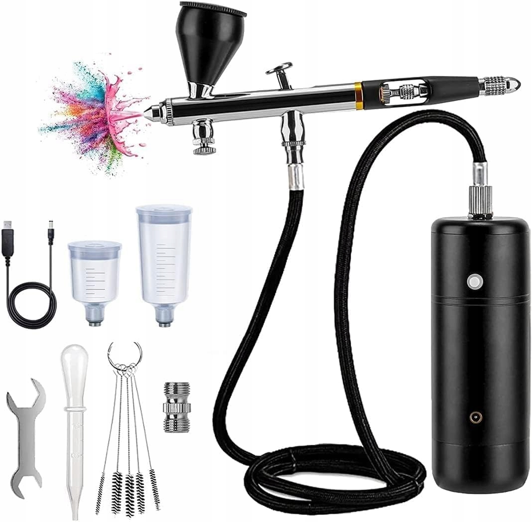 Přesný airbrush s nabíjecí pumpou Usb a tryskou 0 3 mm pro modelářství