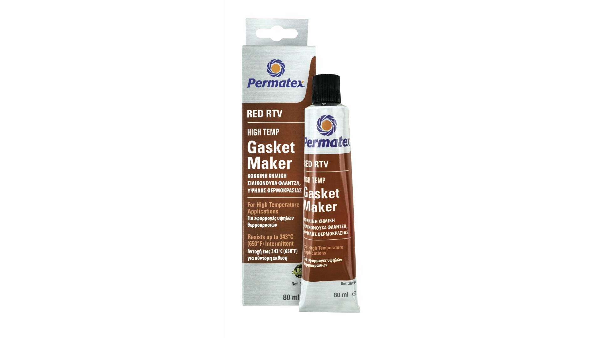 

Permatex Uszczelniacz Silikonowy Czerwony Rtv 80ml