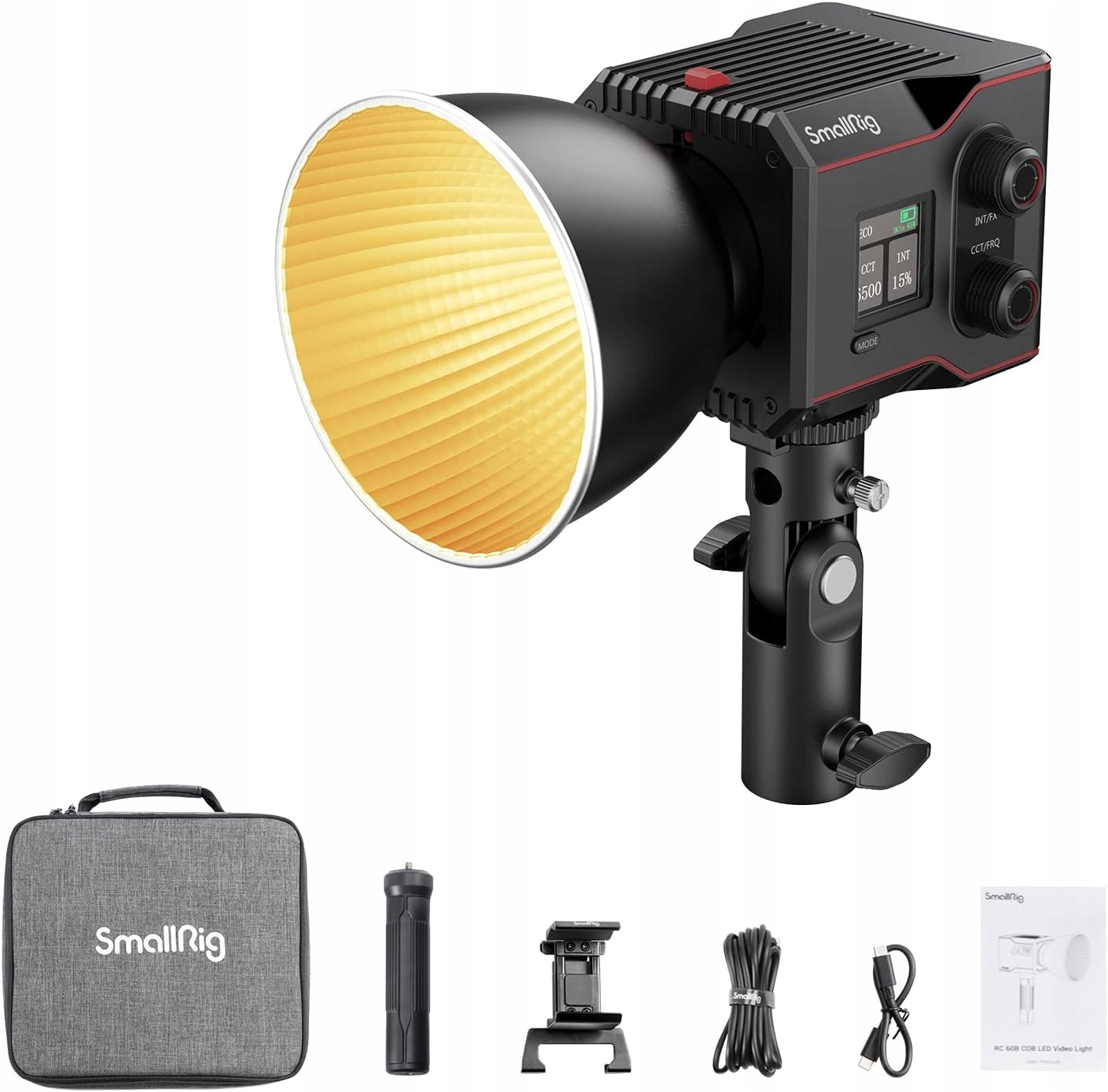 Led video lampa 60W Cob Bi-color Akumulátorová mobilní SmallRig Rc 60B