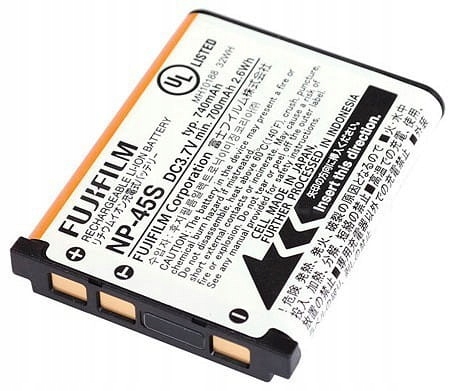 FujiFilm NP-45S Akumulátor Originální Nový Gw. 24 m