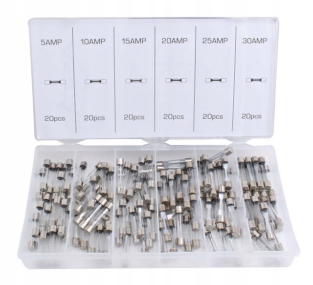 BEZPIECZNIKI SZKLANE 6X32 MM 120 SZT ASTA A-TC519 Kod producenta A-TC519