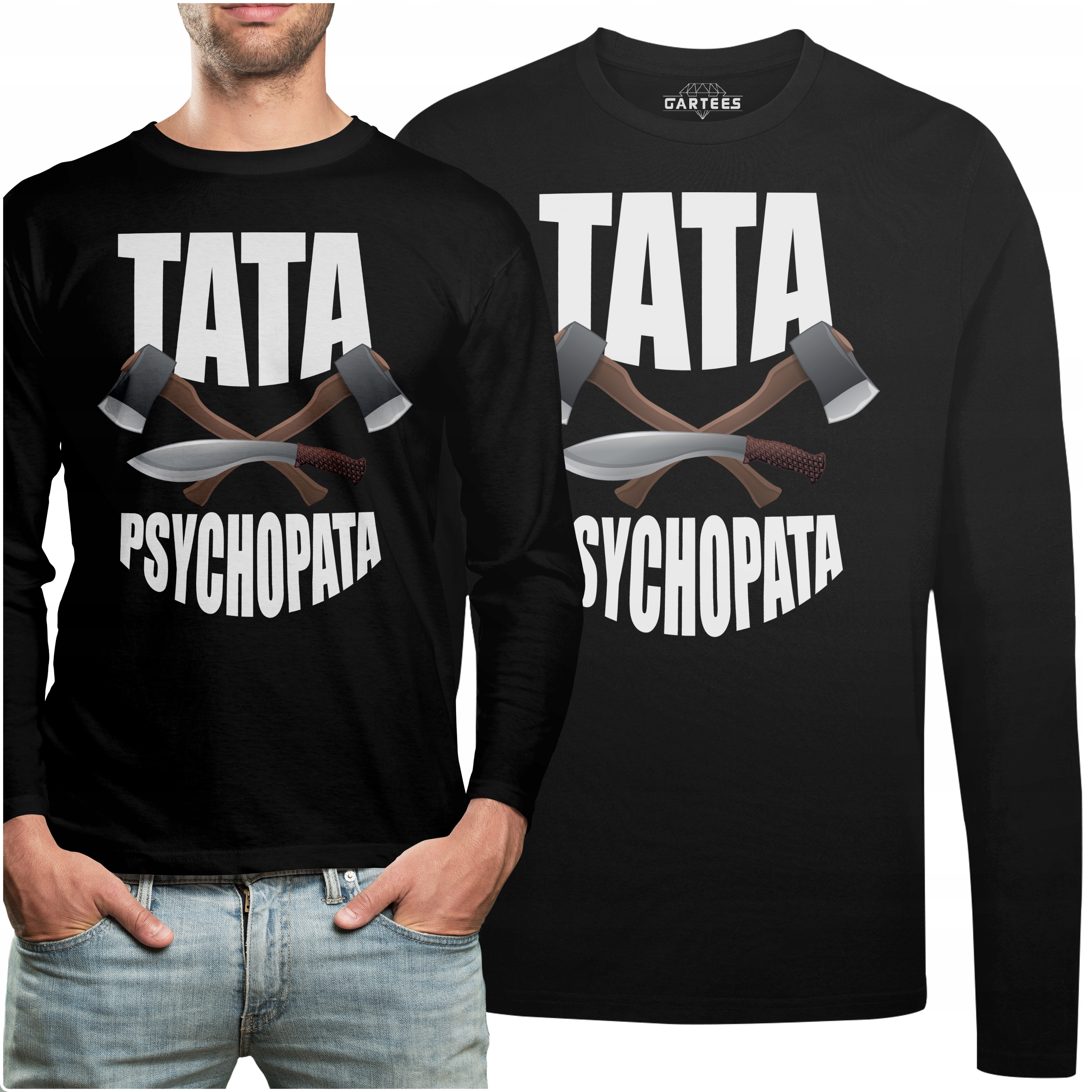 

Koszulka Long Pomysł Na Prezent Tata Psychopata