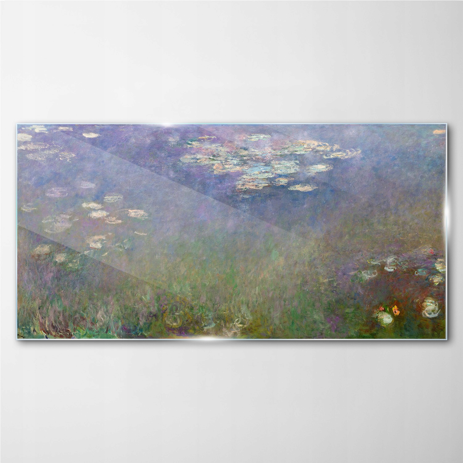

Szklany obraz na ścianę Woda lilie Monet 100x50