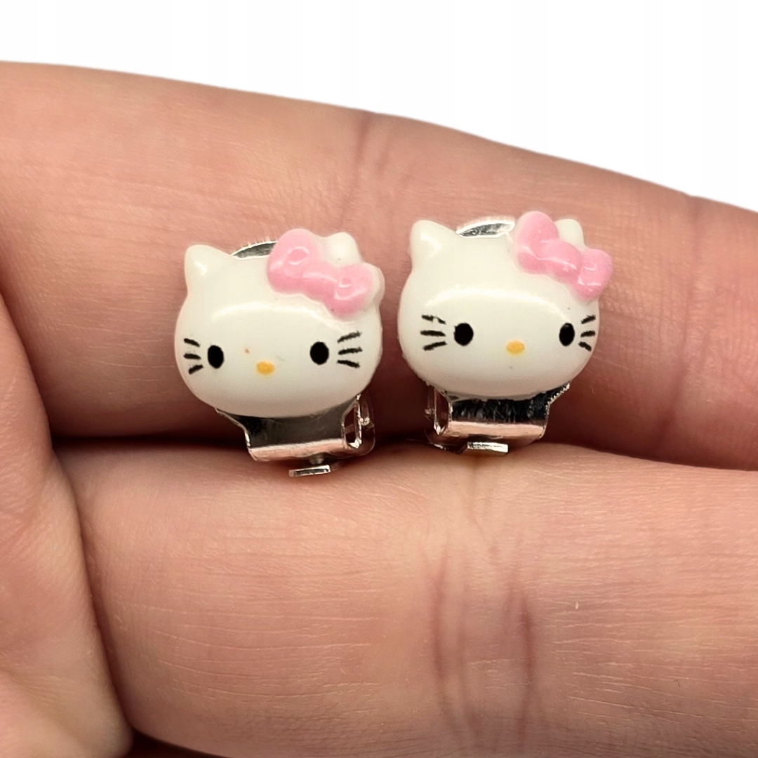 Klipsy dla dziewczynki hand made kotki