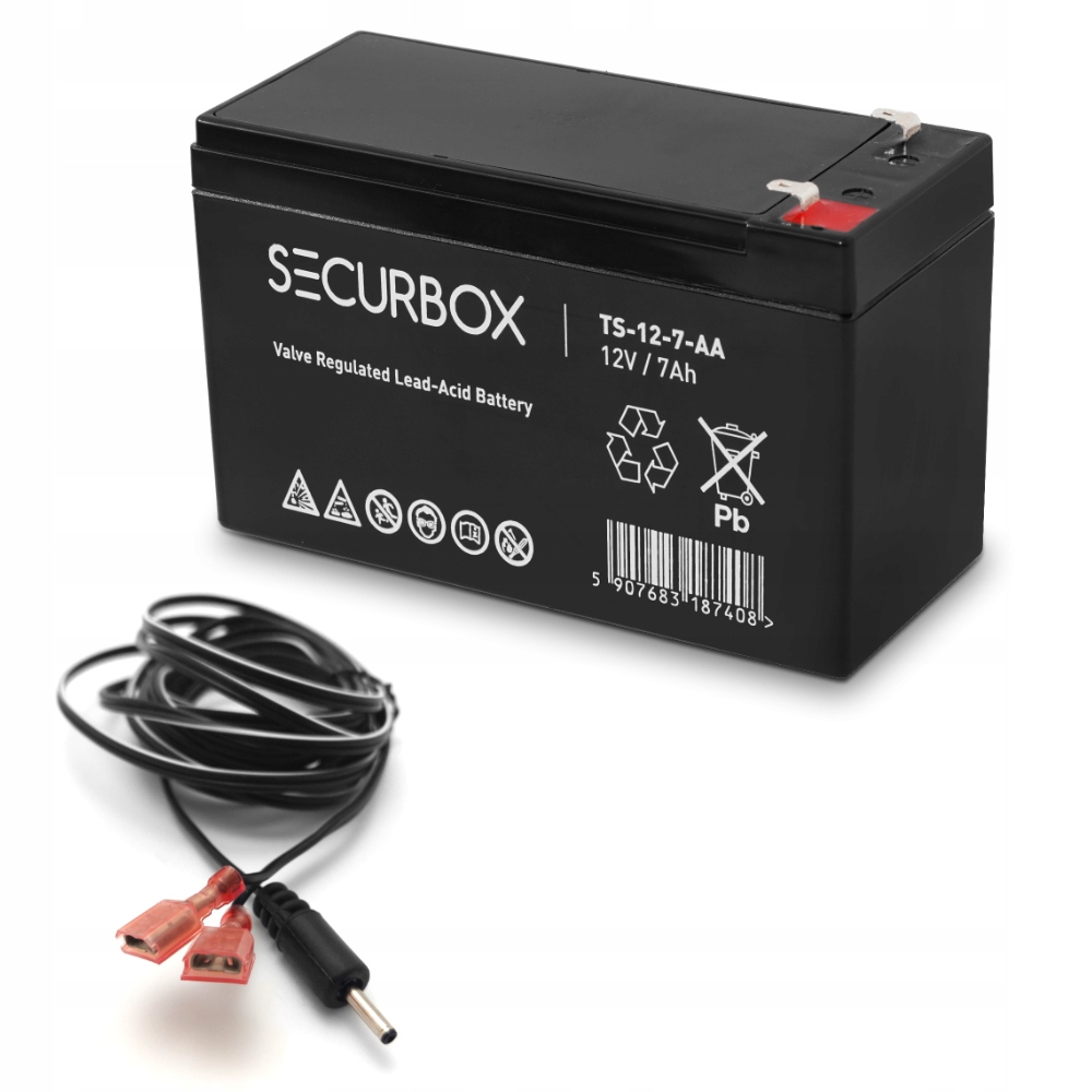 

Akumulator 12V 7,2Ah do Fotopułapek Kabel Wtyk