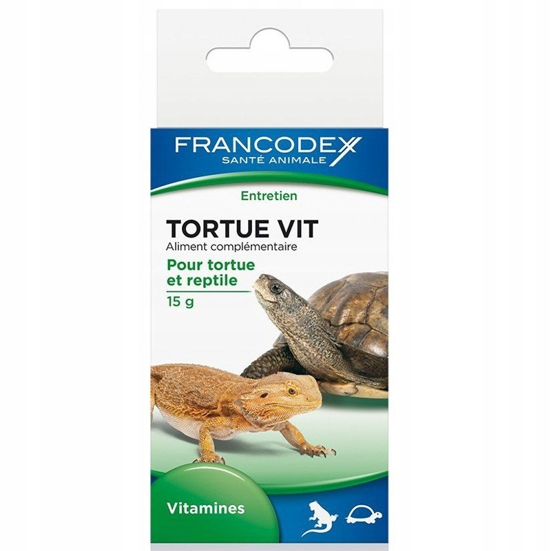 Francodex Vitamíny pro želvy a plazy – silná kostra 15 g