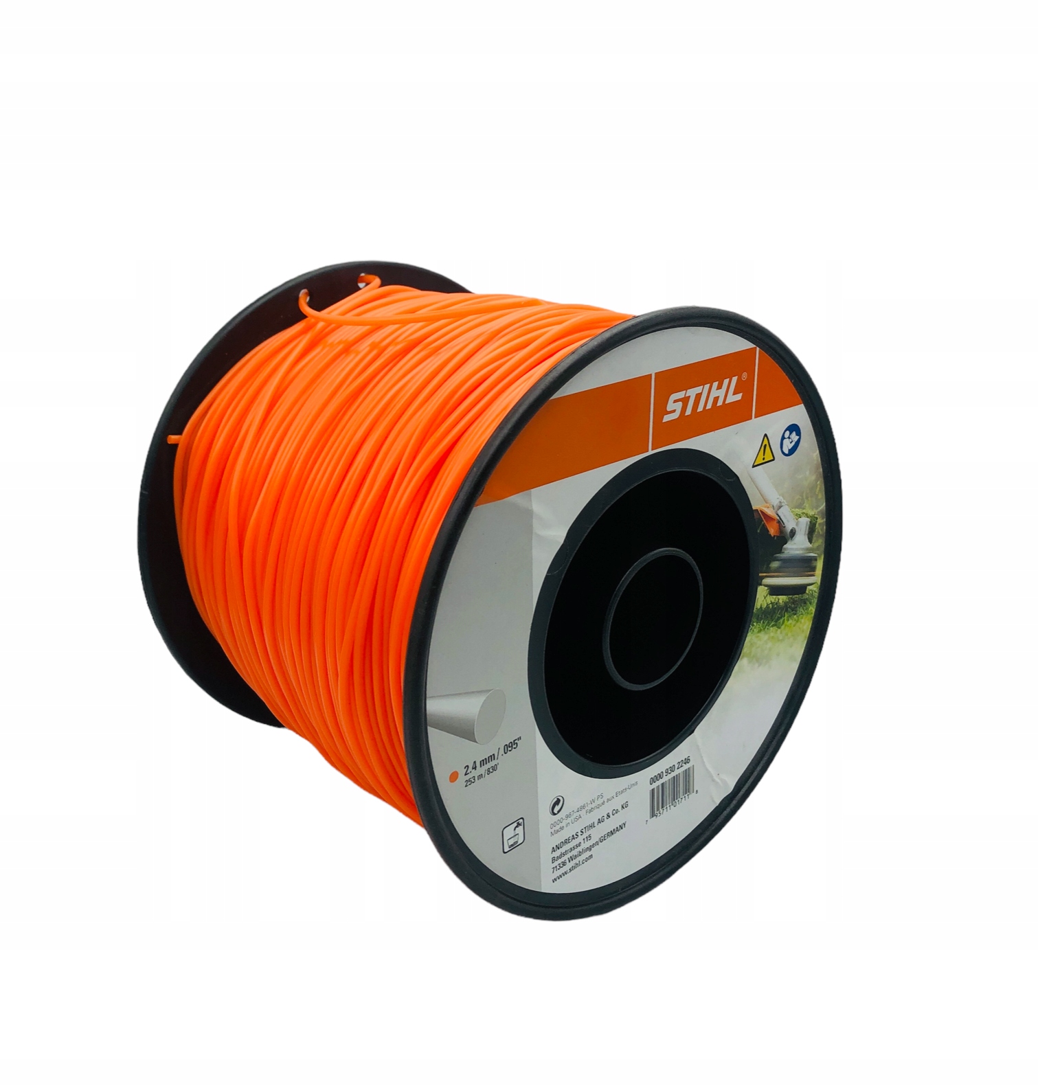 ŻYŁKA LINKA TNĄCA 2,4MM 253M STIHL OKRĄGŁA MOCNA 00009302246
