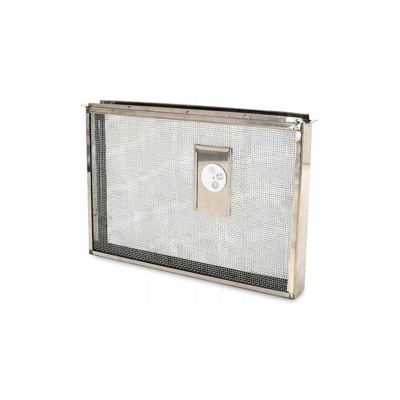 Izolátor pro matky Dadant 1-rámový, nerezový, stahovatelná síťka s okénkem