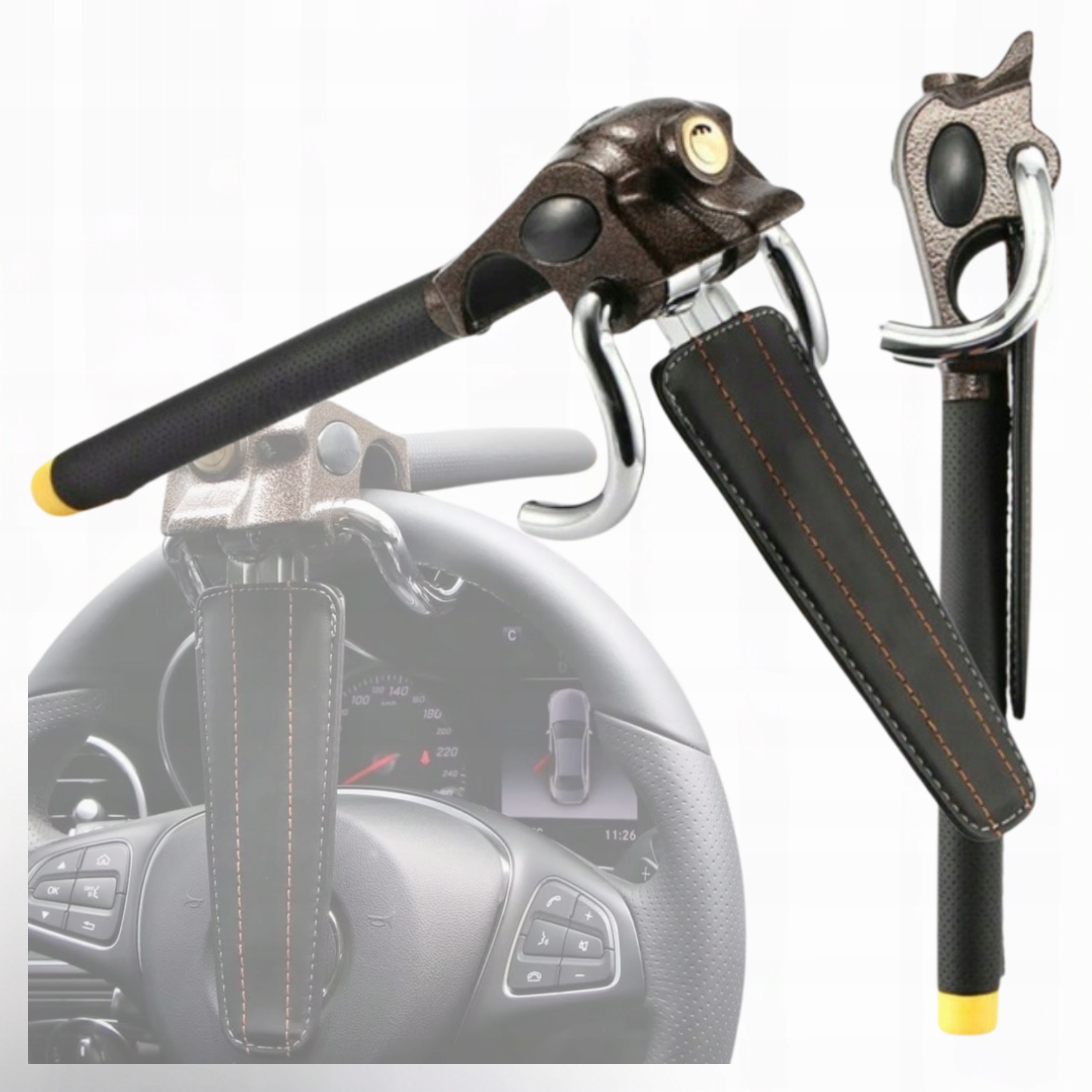 Blokáda Proti Krádeži Volantu, Kůže, Univerzální Kovový Držák