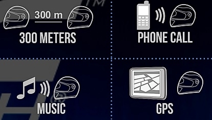 KASK MOTOCYKLOWY Z INTERCOMEM ROZ S ORIGINE PALIO Kolor grafitowy