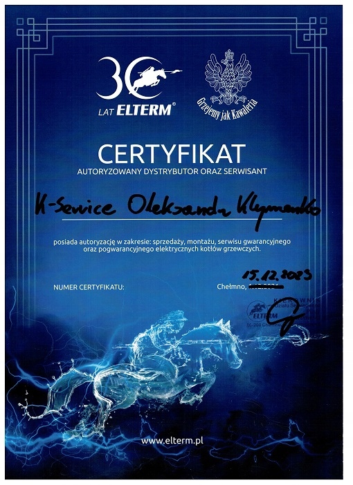 Płyta sterująca kotła Elterm WACHMISTRZ, MAJOR, ROTMISTRZ, CHORĄŻY Rodzaj sterownik