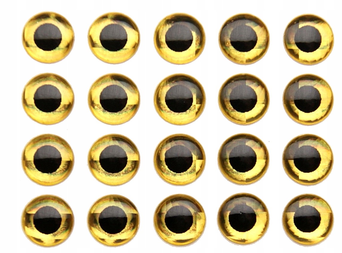 Oczka samoprzylepne 4 mm yellow, 20 Sztuk