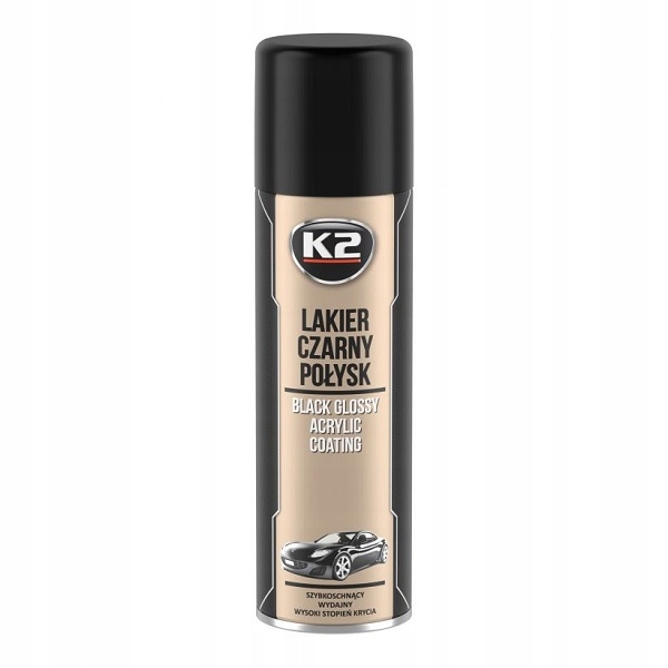 

K2 Lakier Czarny Połysk Akrylowy spray L341 500ml