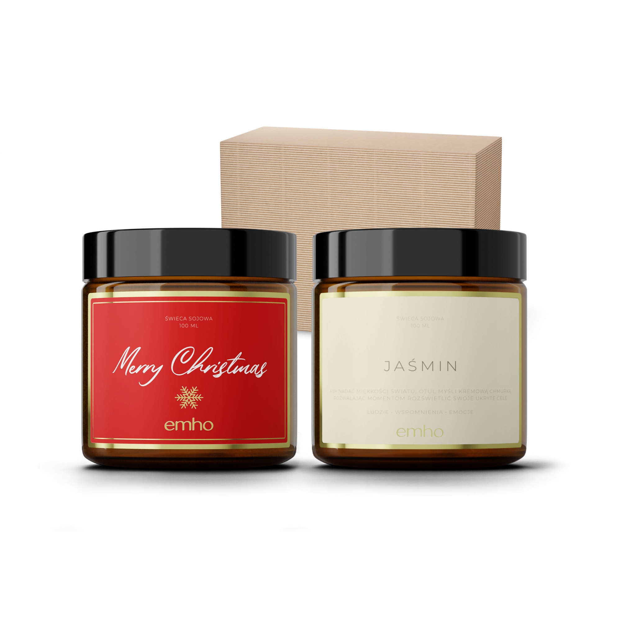 

Zestaw 2 Świece Sojowe Jaśmin Świąteczna