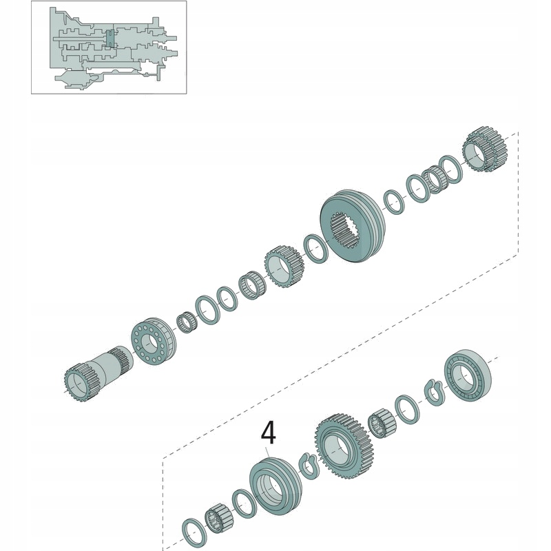 DANA Spicer Jednostka synchroniczna kpl. Ø 90mm, prędkość 1-4/5 Producent części inny