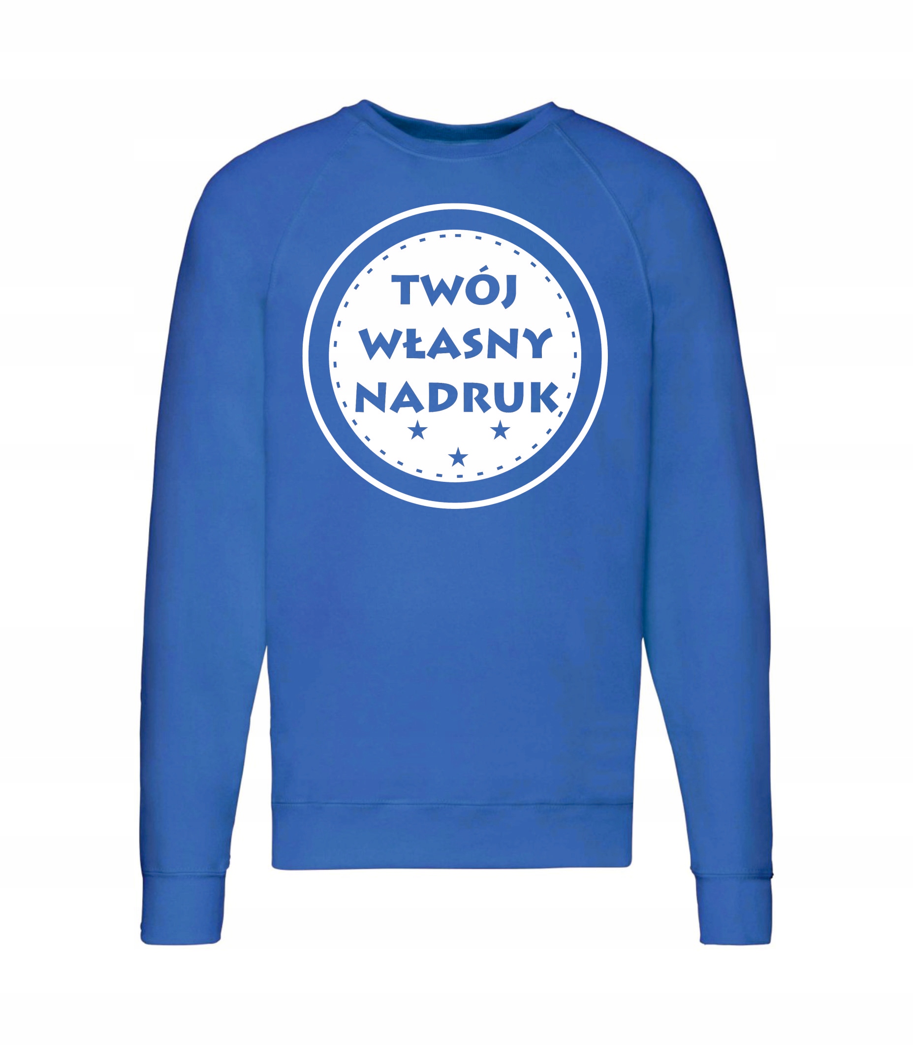 

Bluza bez kaptura z własnym nadrukiem męska