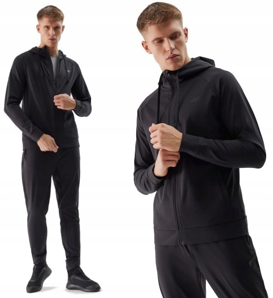 4F Pánská Mikina mikina s kapucí s kapucí Rychleschnoucí TFSWM268 > S