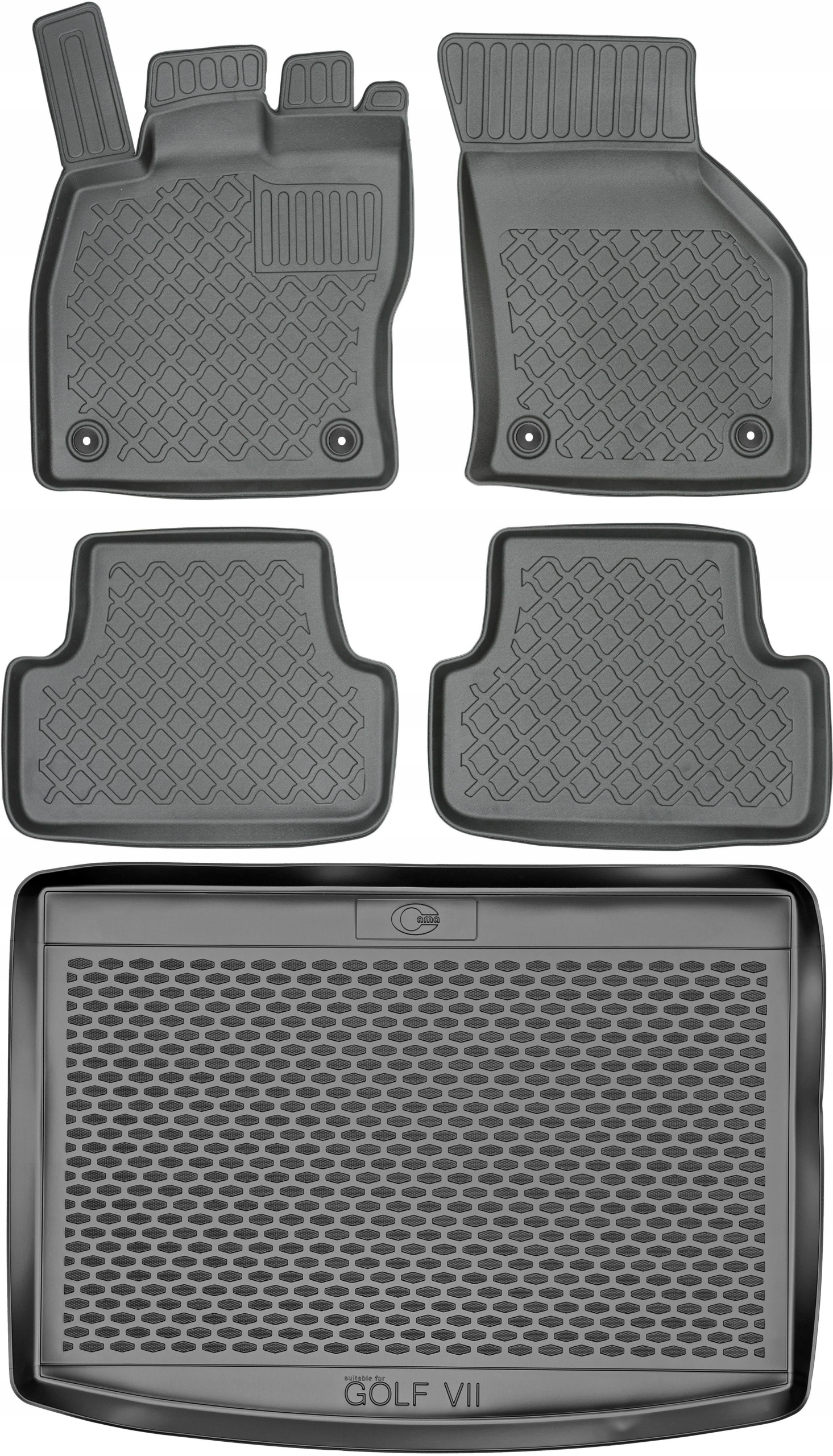 Volkswagen Golf VII Hatchback od roku 2012-2019 Sada Koberce batožinový priestor