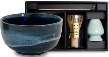 Levně Sada Na Přípravu Čaje Matcha Modrá Vyrobeno V Japonsku