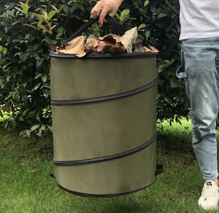 SKŁADANY KOSZ OGRODOWY NA LIŚCIE TRAWĘ UCHWYTY PS Typ torba na liście