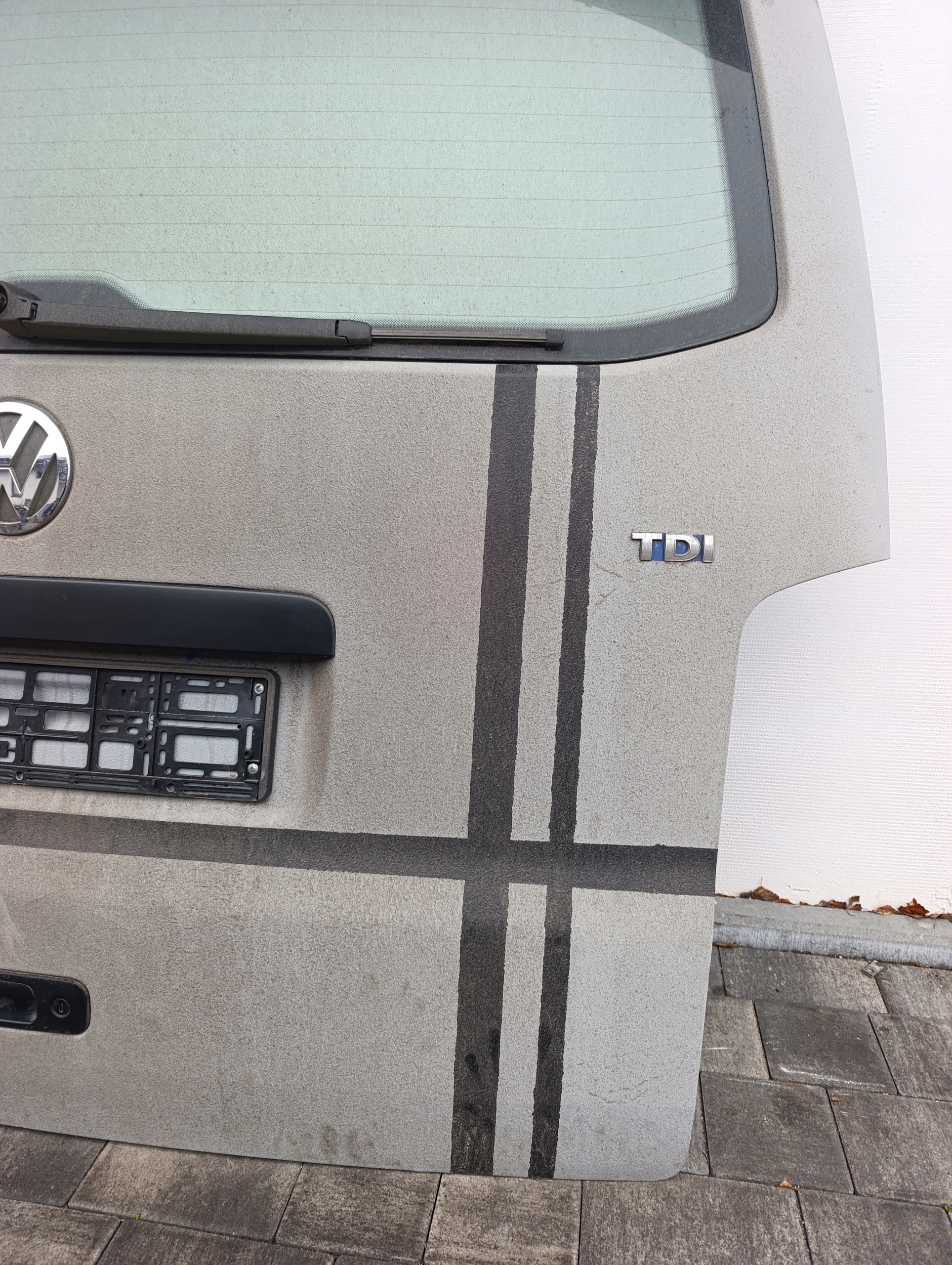 trunk door cover boot rear part VW T5 T5 LIFT grey