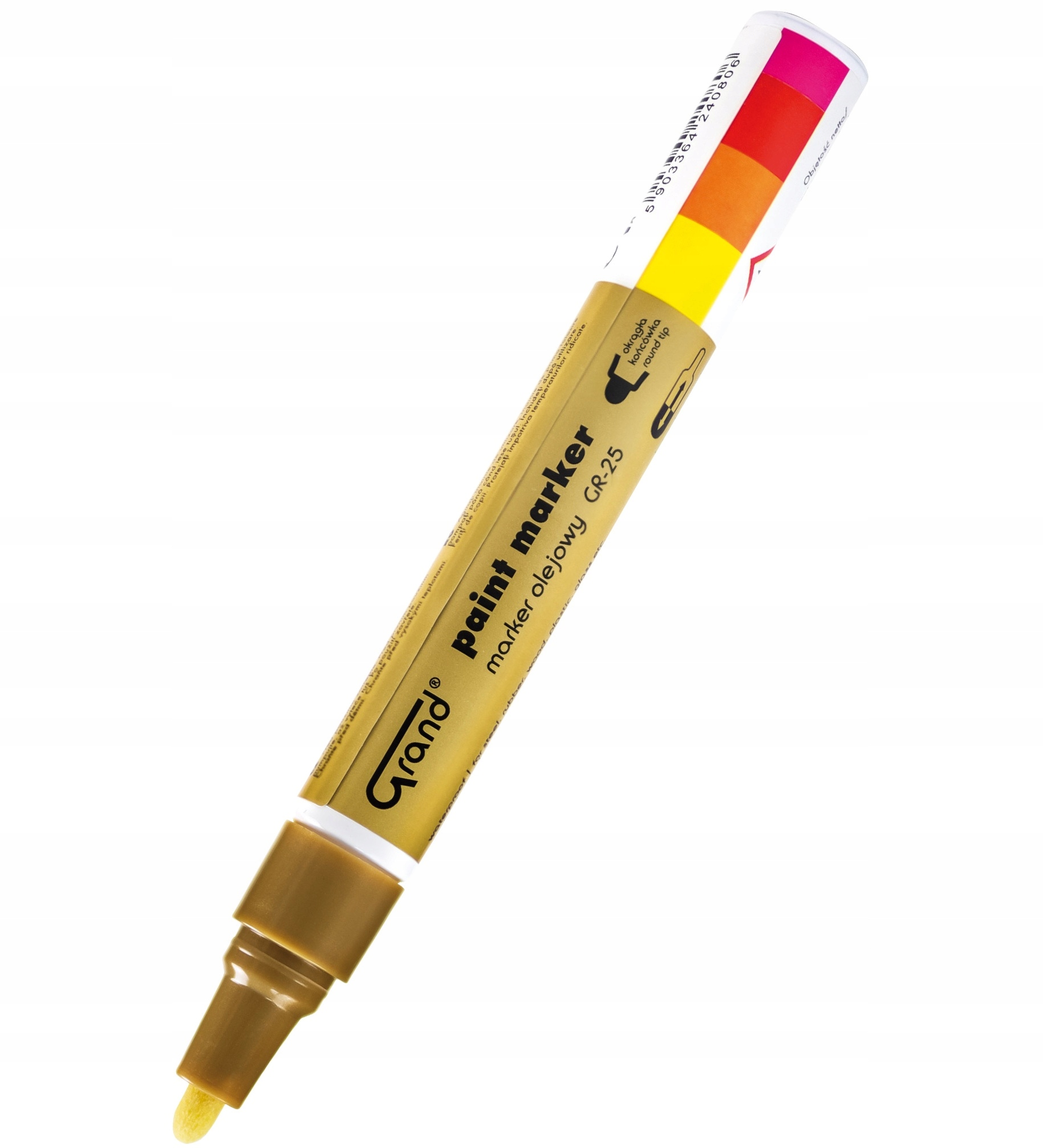 

Marker olejowy Grand GR-25 mazak 1,8-2,8 mm złoty