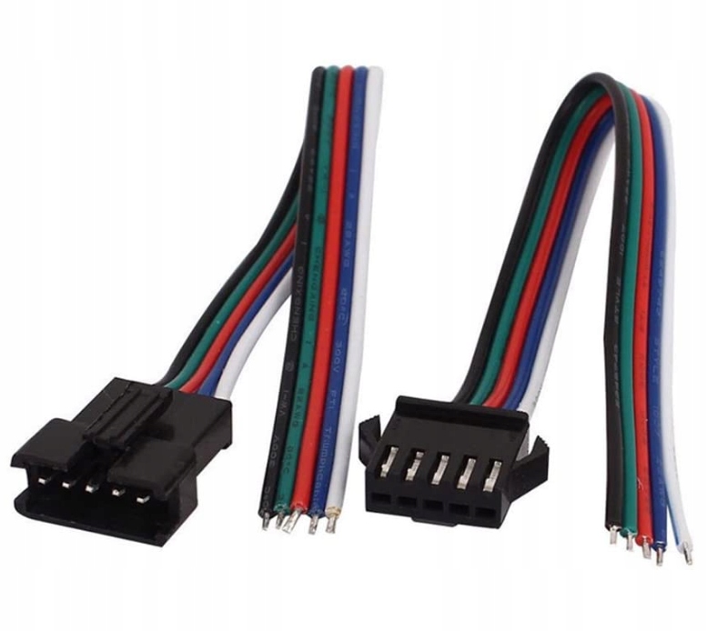 

Zestaw złącz Jst-sm 5pin konektory do taśm Led