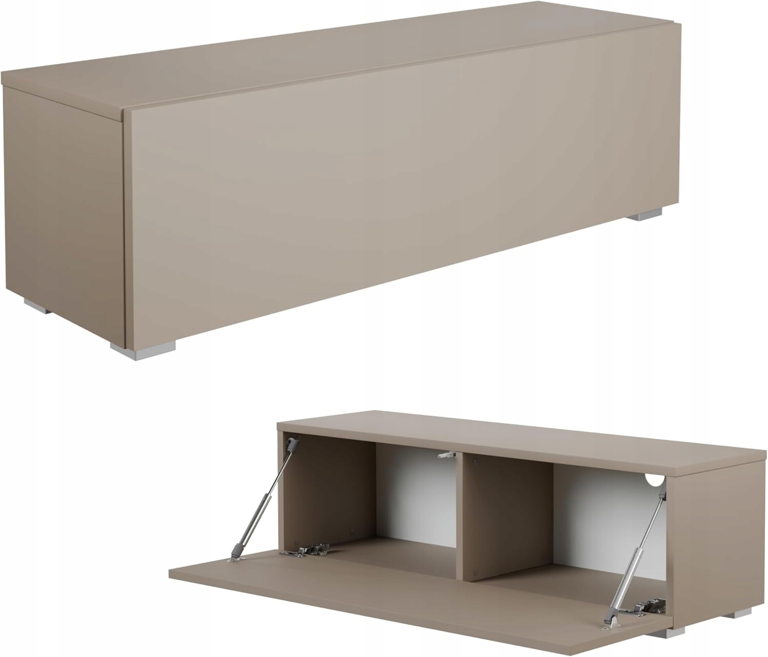 Rtv skříňka Kira 105 x 30 x 32 závěsná stojící skříňka Premium 18 mm kašmír