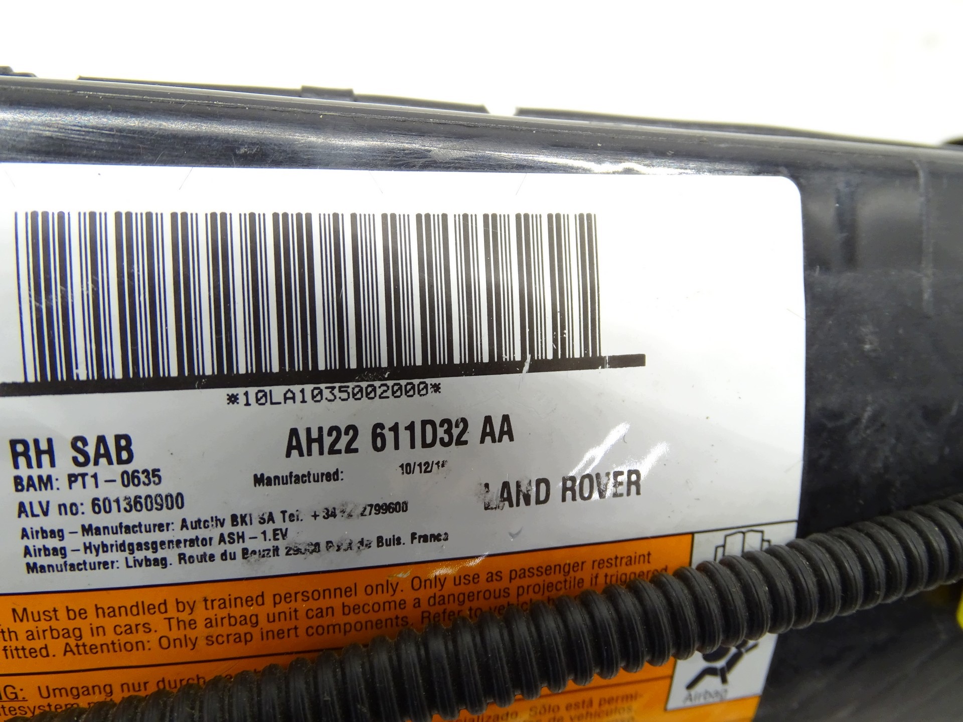 AIRBAG Seitenairbag RANGE ROVER DISCOVERY IV AH22611D32AA