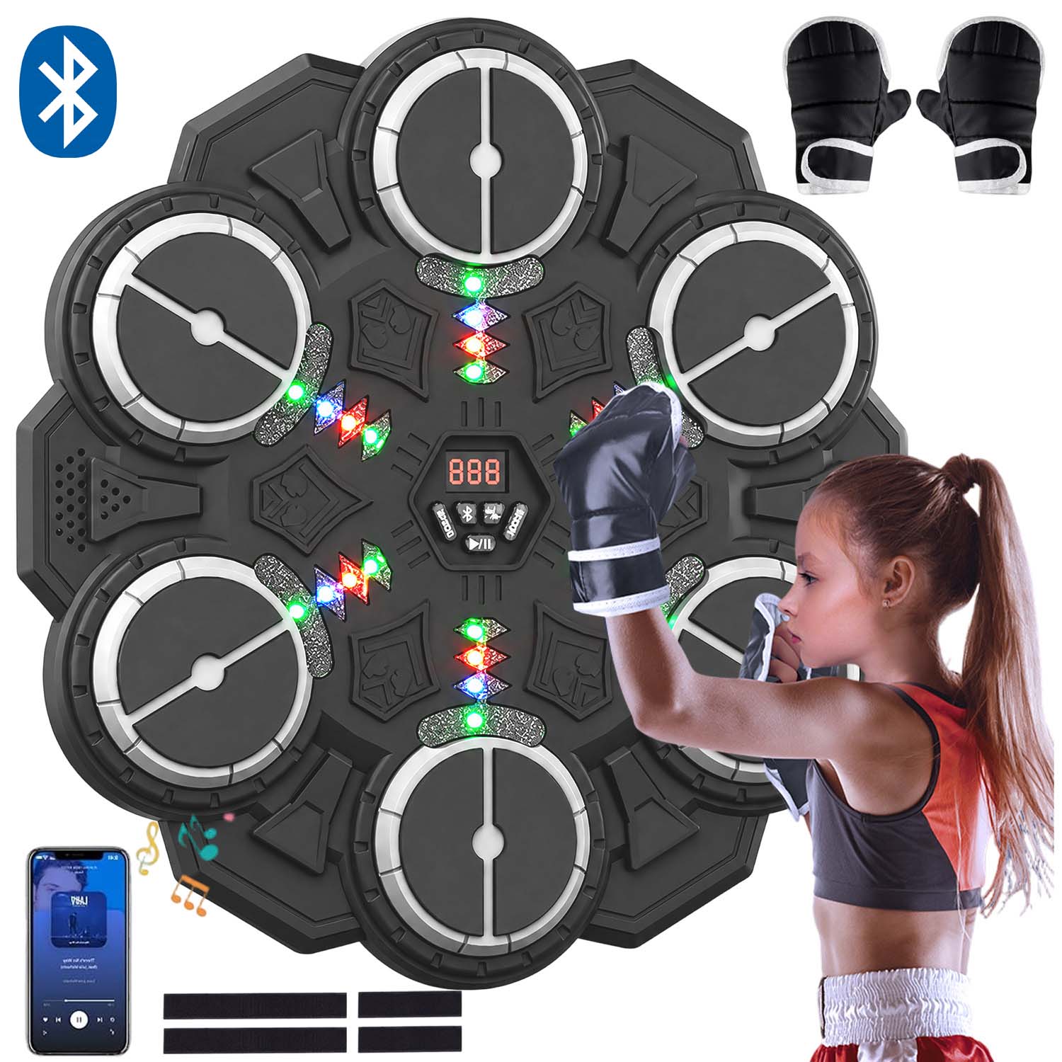 Bluetooth Hudební Boxerská Deska 9 Rychlostí Boxerské Rukavice