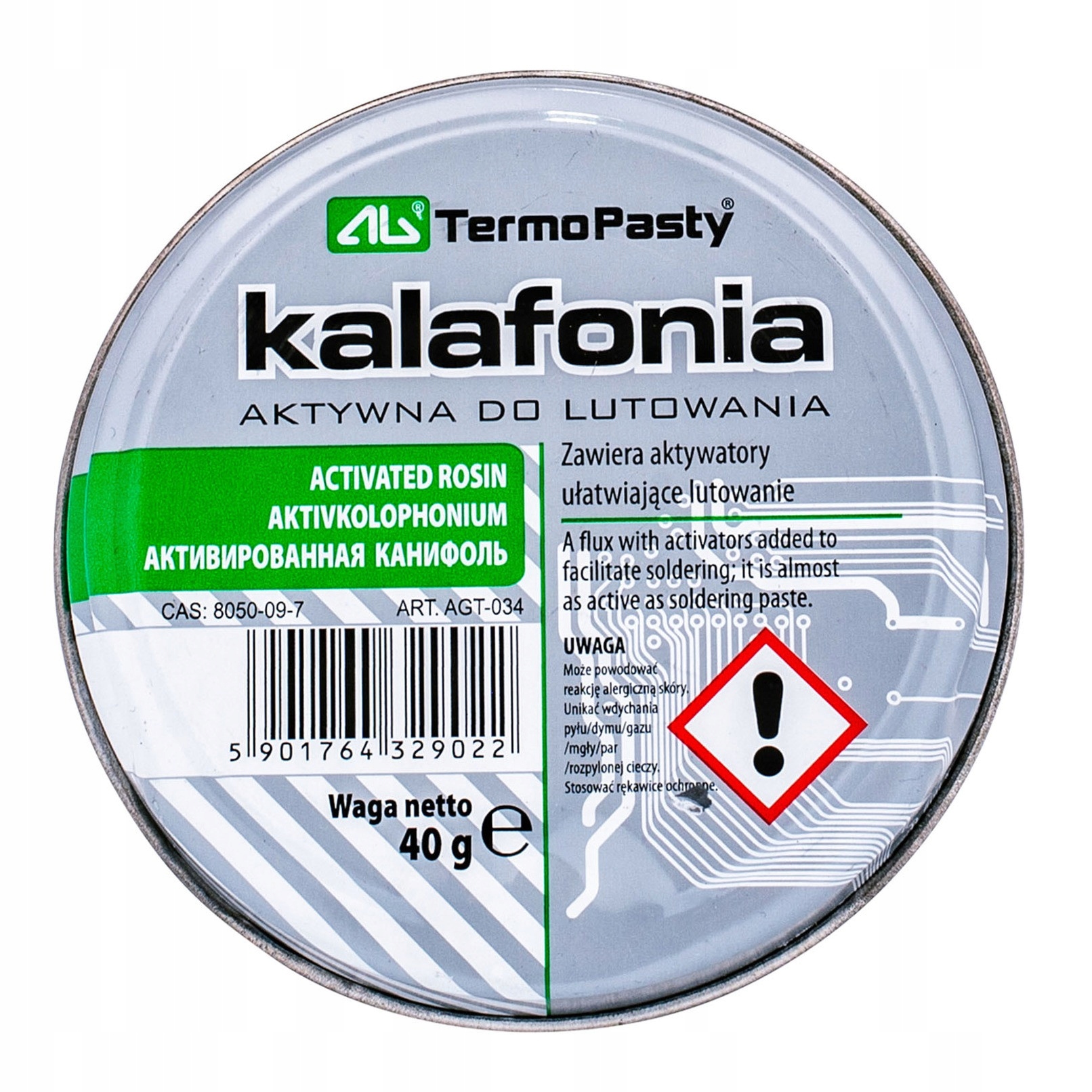

Ag Kalafonia Aktywna Do Lutowania 40g