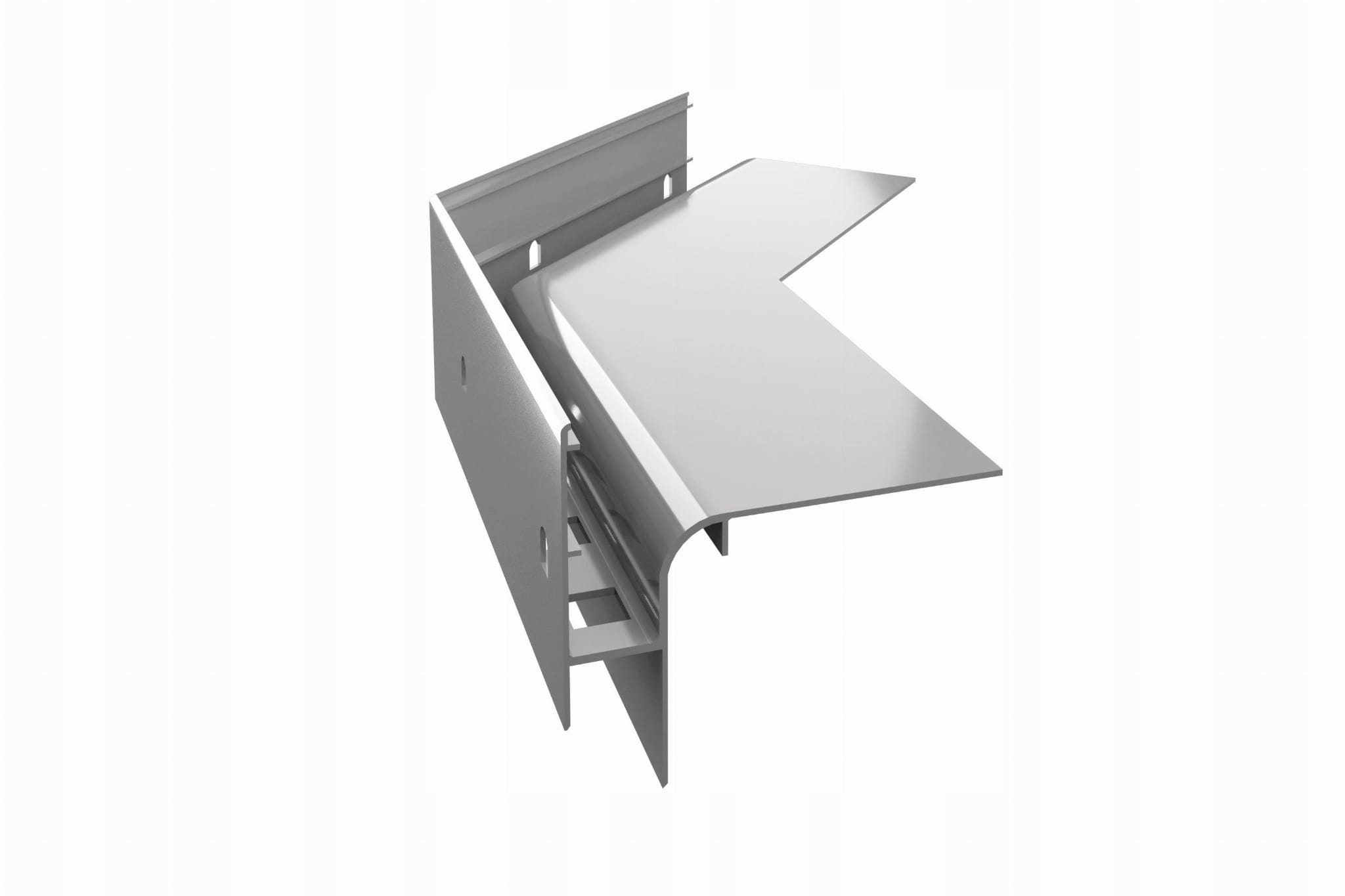 Vnější roh 135" pro profily W30R Plus Renoplast Šedá Ral 7037