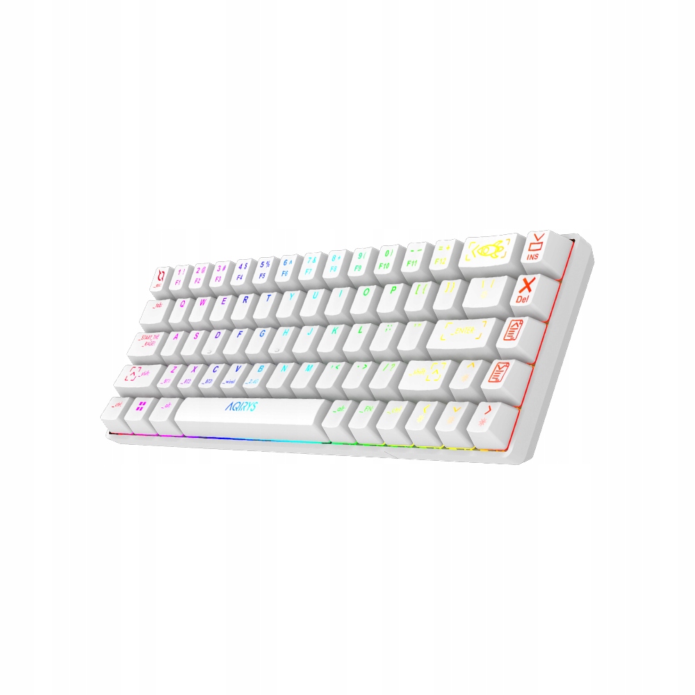 Aqirys Klawiatura mechaniczna 65%/68 klawiszy Dual Mode: Wirelles&BT+Wired
