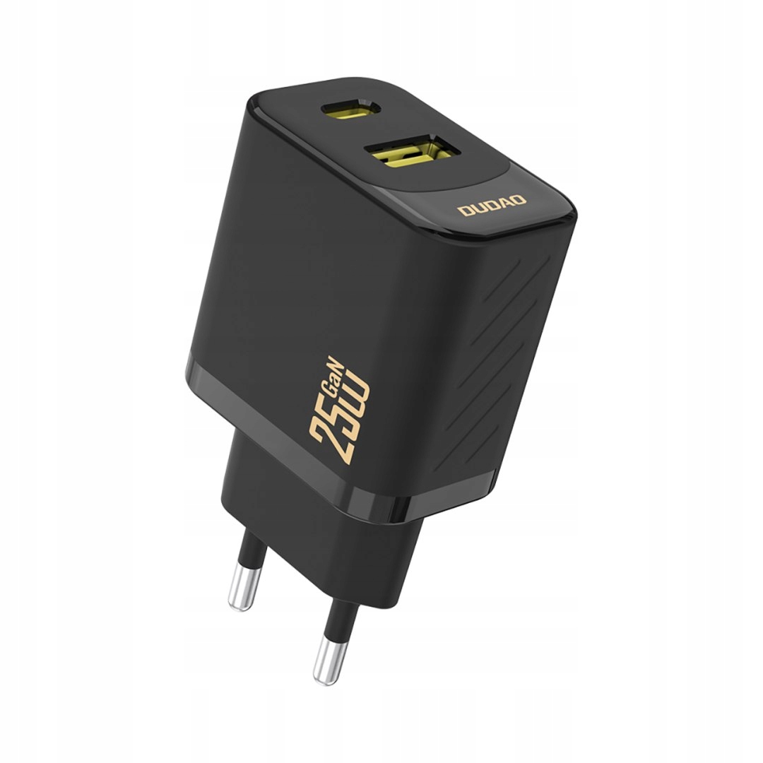 Szybka ładowarka sieciowa 25W Usb-a Usb-c czarna
