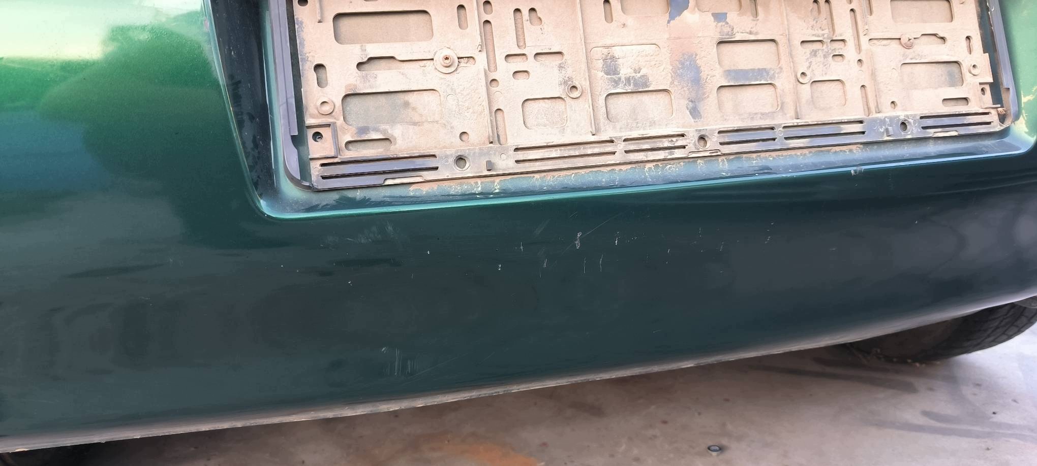 bumper rear part green VOLKSWAGEN POLO 6N 5D HB
