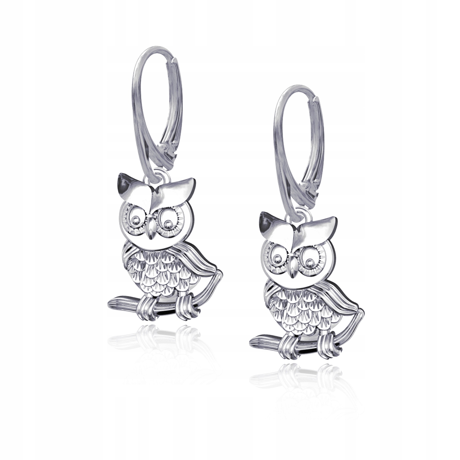 

Kolczyki Bigiel Angielski Sowa Sówki srebro 925