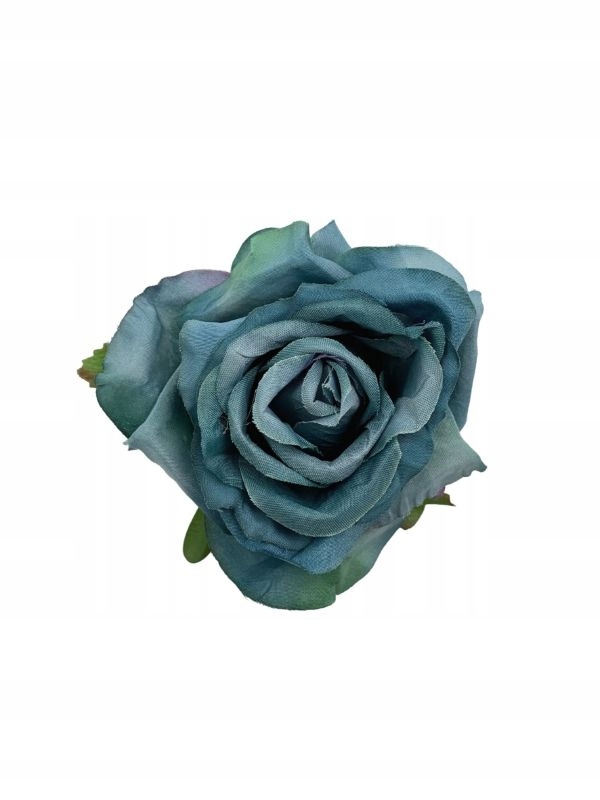 Róża główka 9 cm niebieska