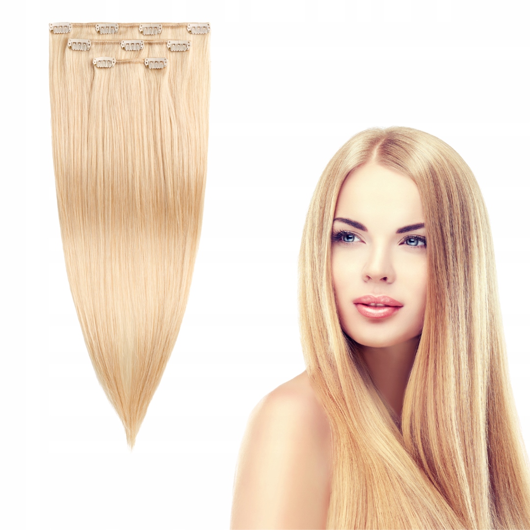 

Doczepiane Włosy naturalne Clip In 43cm taśmy #24