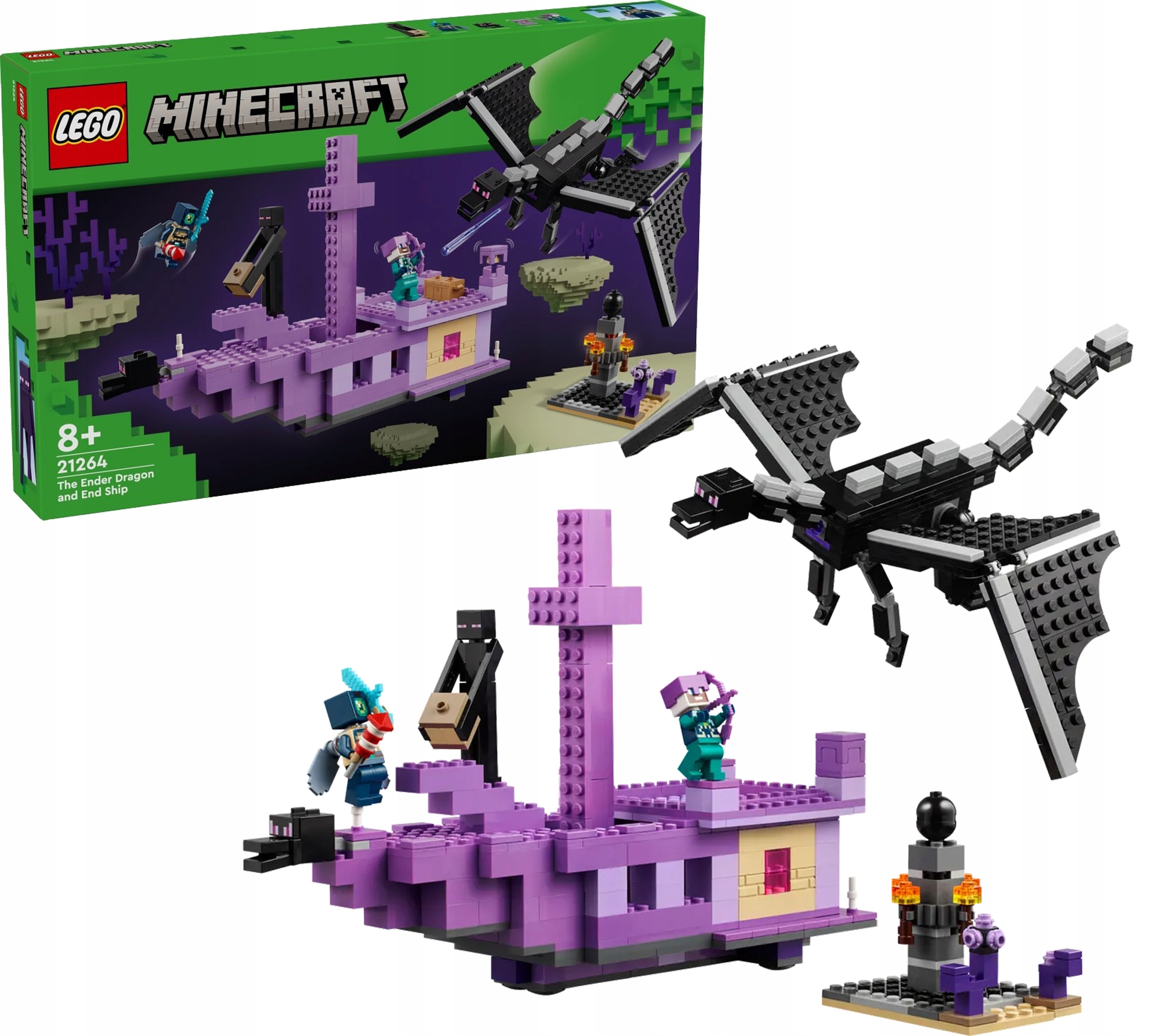 Lego Minecraft Drak Kresu a Loď Kresu 21264