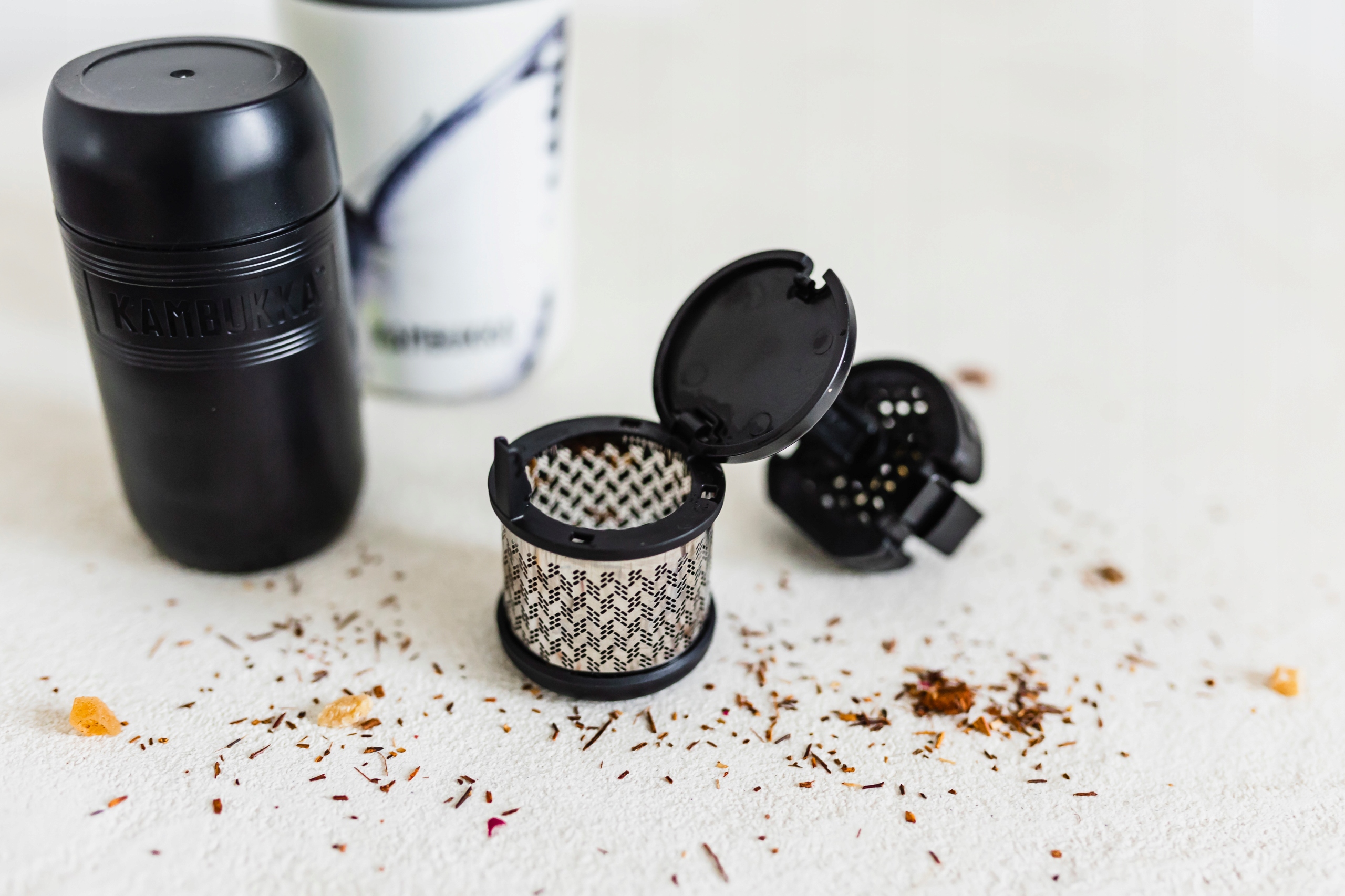 Sitko oraz zaparzacz do herbaty do kubków ETNA Kolor czarny