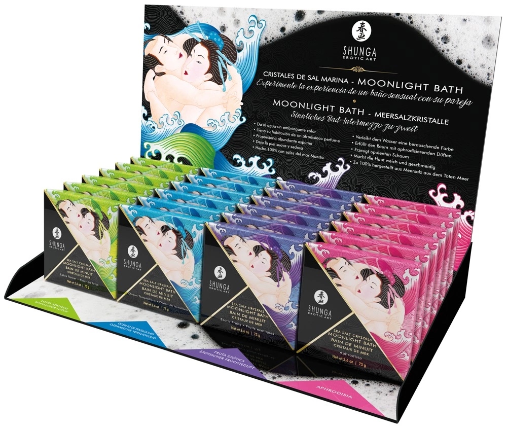 Shunga Moonlight Bath Sada luxusních solí do koupele 24 x 75 g Mix Vůně