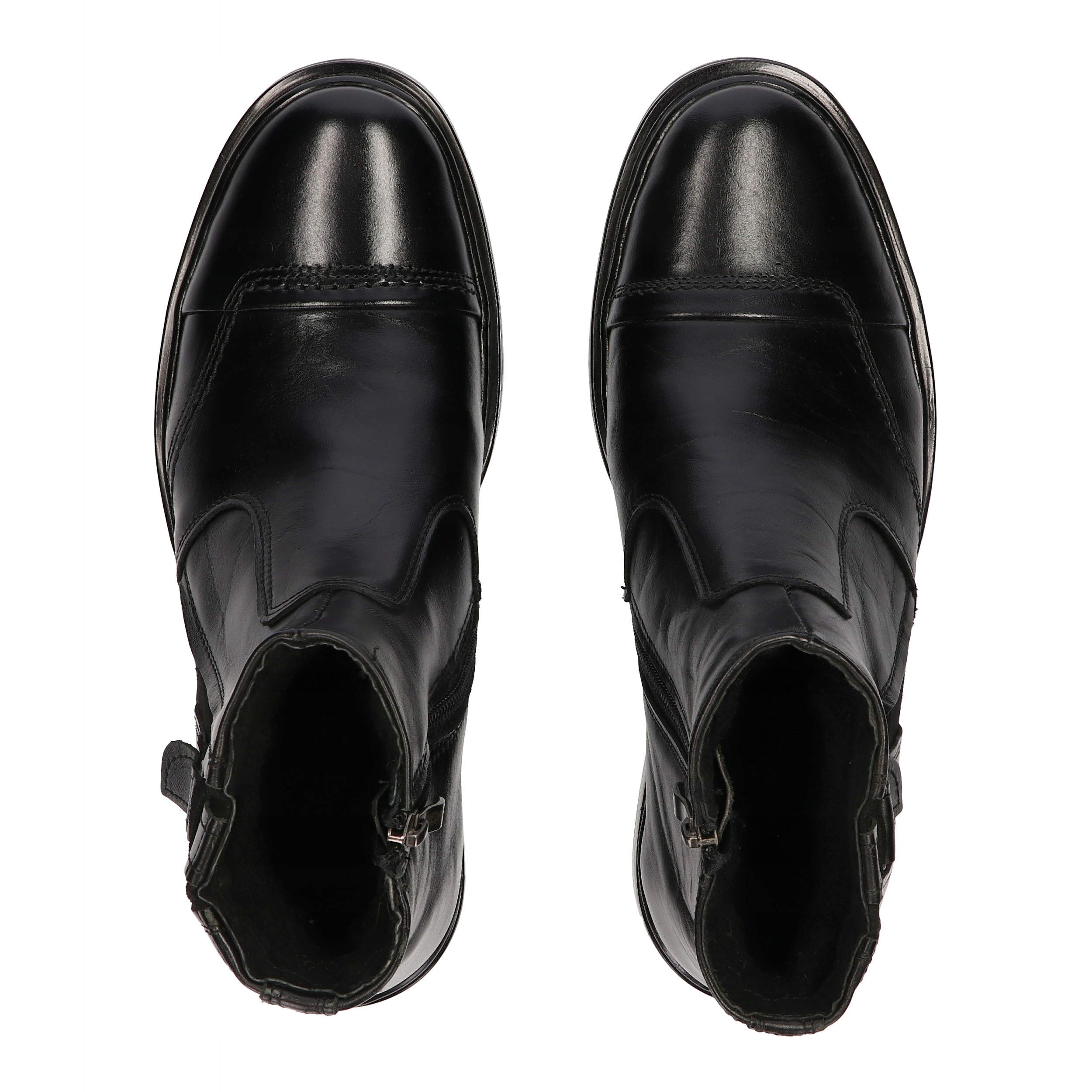 BUTY MĘSKIE SZTYBLETY SKÓRZANE POLSKIE ZIMOWE TRZEWIKI MEDARDD 366CZ R40 Stan opakowania oryginalne