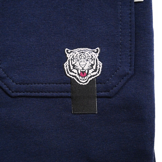 CHŁOPIĘCE spodnie DRESOWE kieszenie na ekspres 110 Fason proste