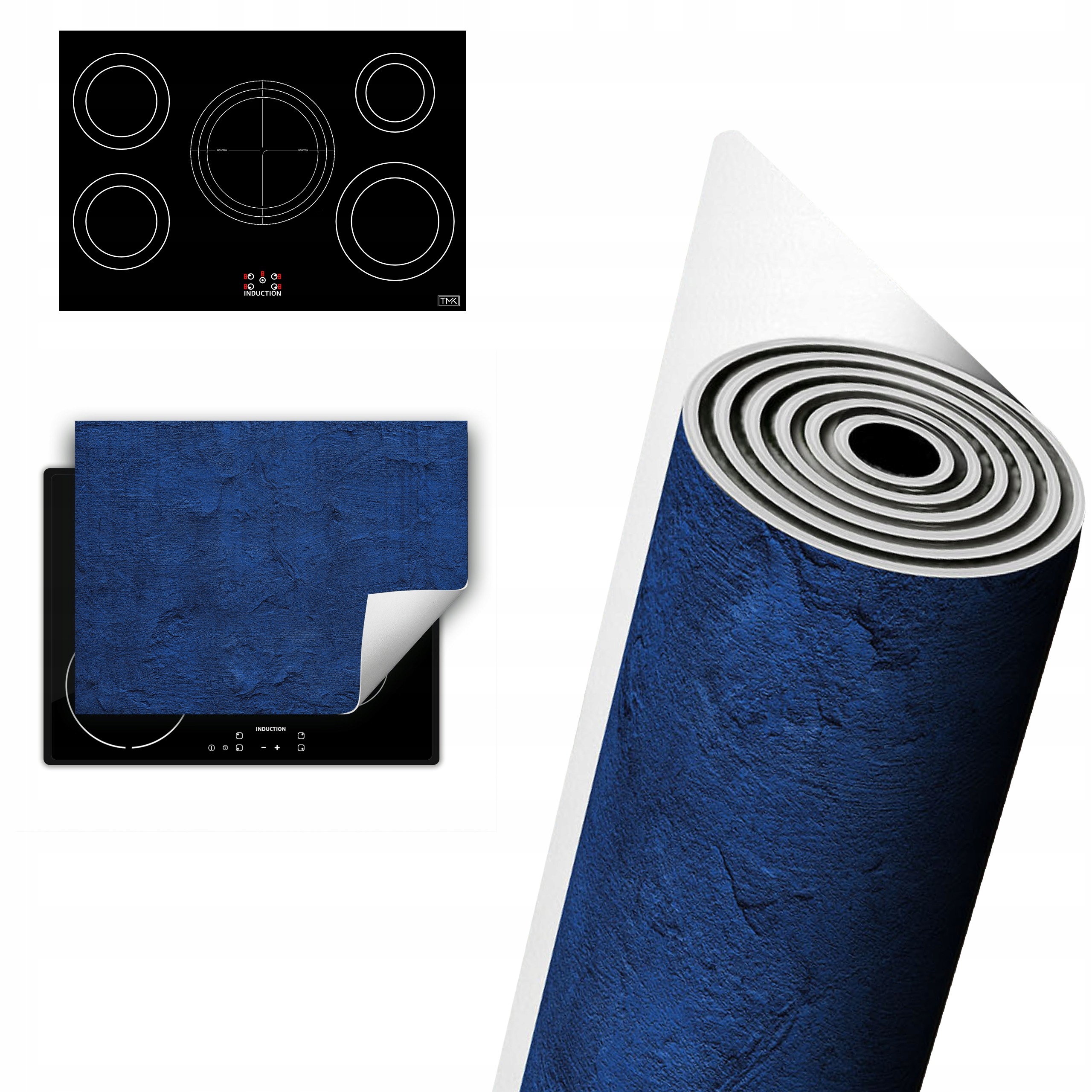 Vinylová Ochrana Na Indukci Desky 80x52 modrá břidlice