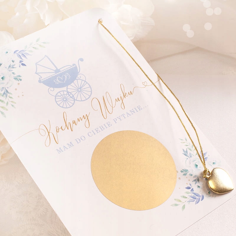 ZDRAPKA Pytanie do Taty Chrzestnego Błękitny Wózek Wysokość produktu 15 cm