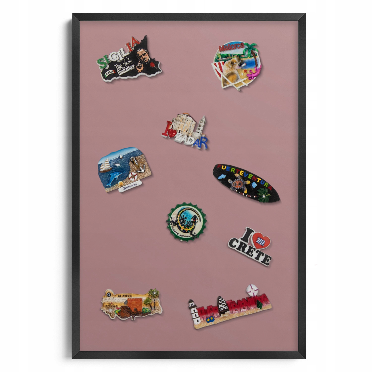 Nástěnná tabule v rámečku 60x40 na magnety Elegantní Dárek pro teenagera
