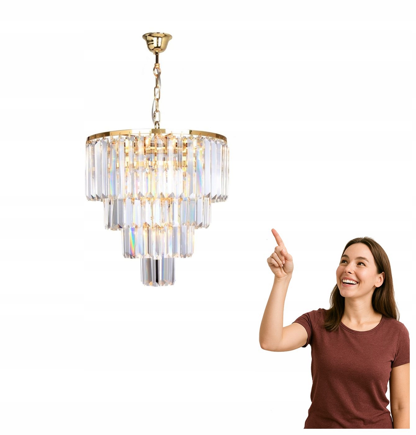 Závesná lampa Amedeo 17106/4+1-GLD Zuma Line