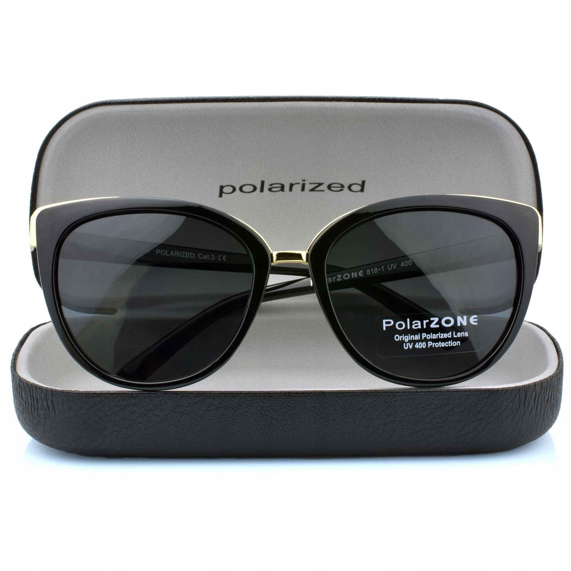 OKULARY PRZECIWSŁONECZNE DAMSKIE Polaryzacyjne PolarZONE UV400 ETUI +GRATIS Kolekcja Damska Premium